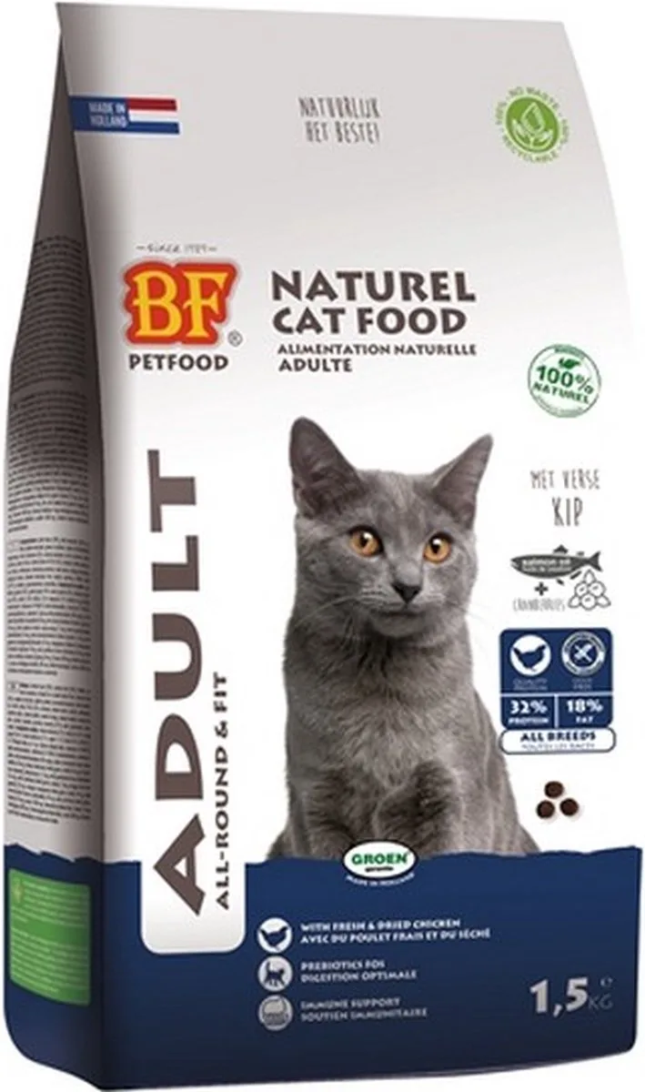 cat adult all-round & fit kattenvoer 1,5 kg von Biofood – Produktfoto