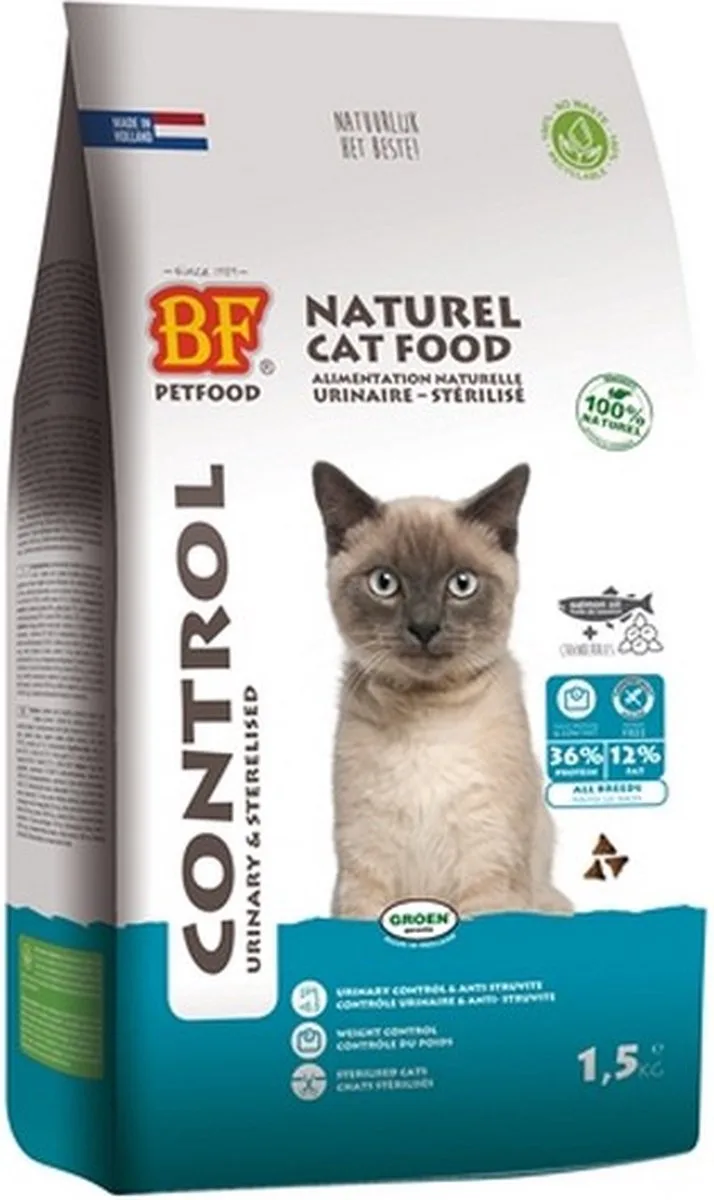 cat control urinary & sterilised kattenvoer 1,5 kg de Biofood – photo produit