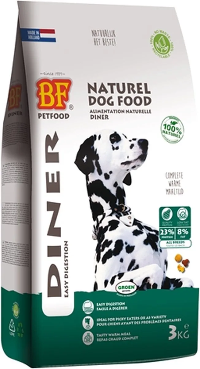 Diner Hondenvoer - 3 kg de Biofood – photo produit