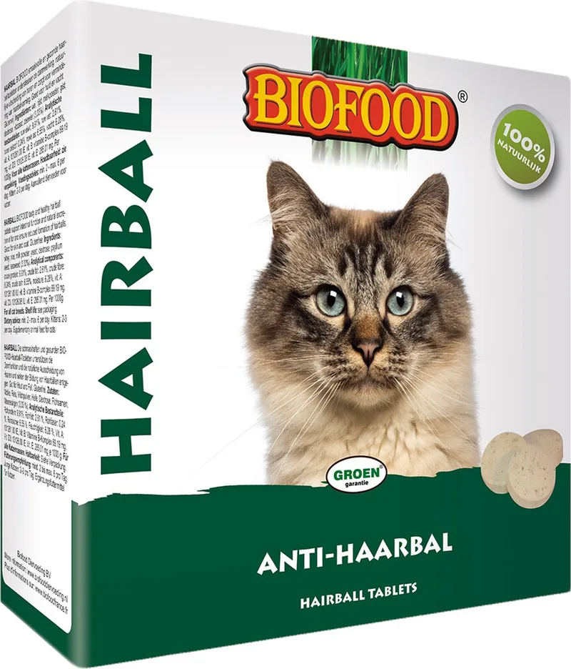 KATTENSNOEPJE MET KATTENGRAS/KRUIDEN/ZEEWIER 100 ST by Biofood – product photo