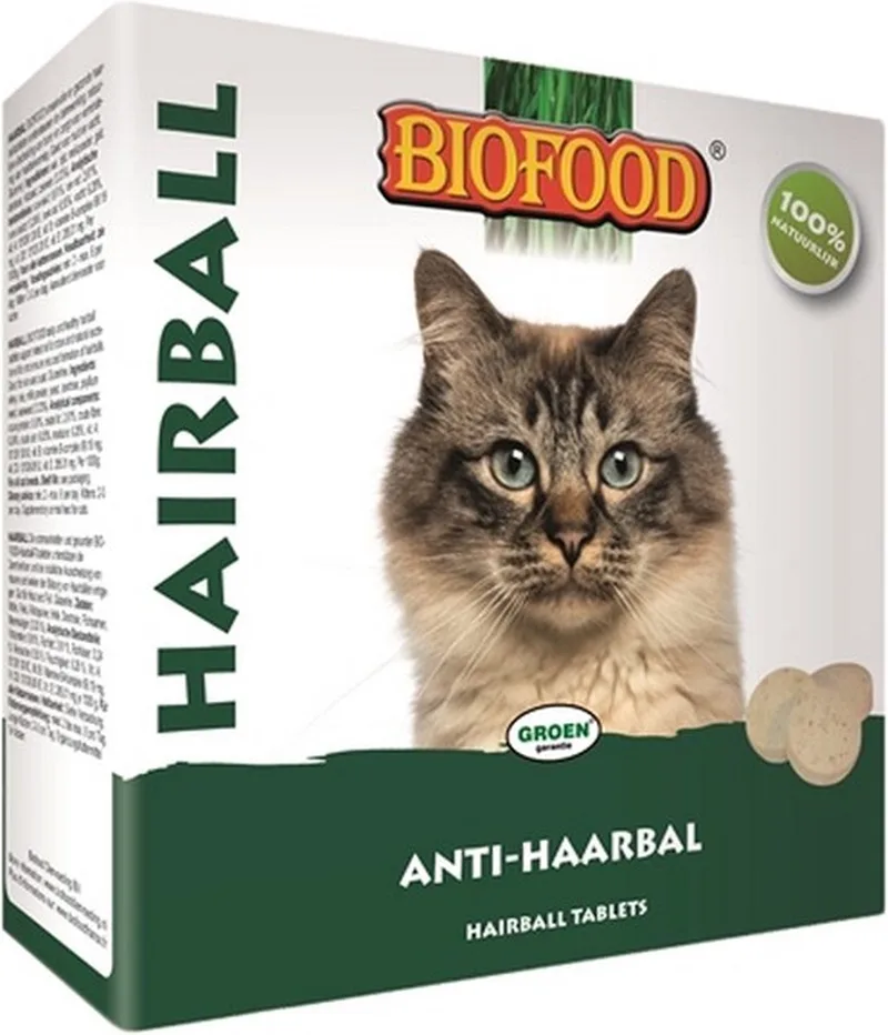 Kattensnoepje Met Kattengras/Kruiden/Zeewier 100 stuks by Biofood – product photo