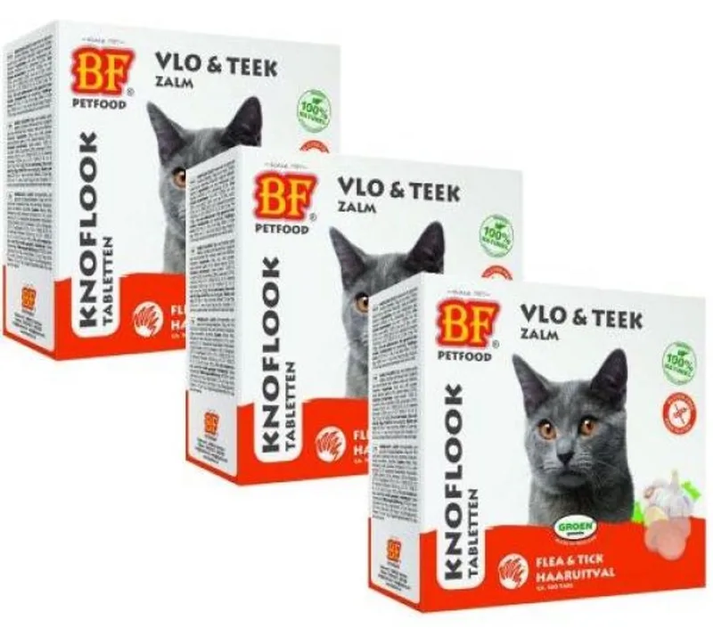 kattensnoepjes bij vlo zalm 3x 100 st by Biofood – product photo