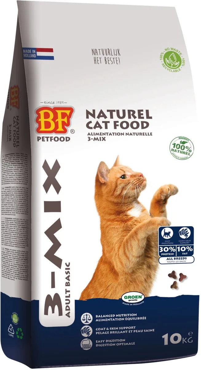 Kattenvoeding Kat 3-Mix 10 KG by Biofood – product photo