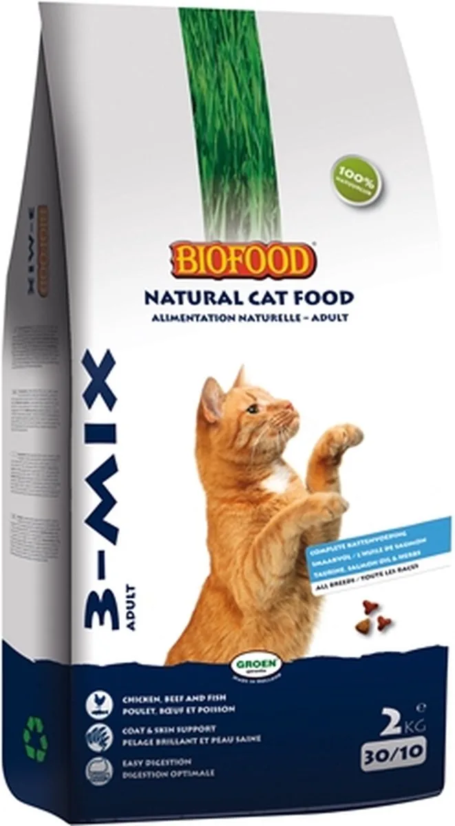 kattenvoeding kat 3-mix - 2 kg - 1 stuks von Biofood – Produktfoto