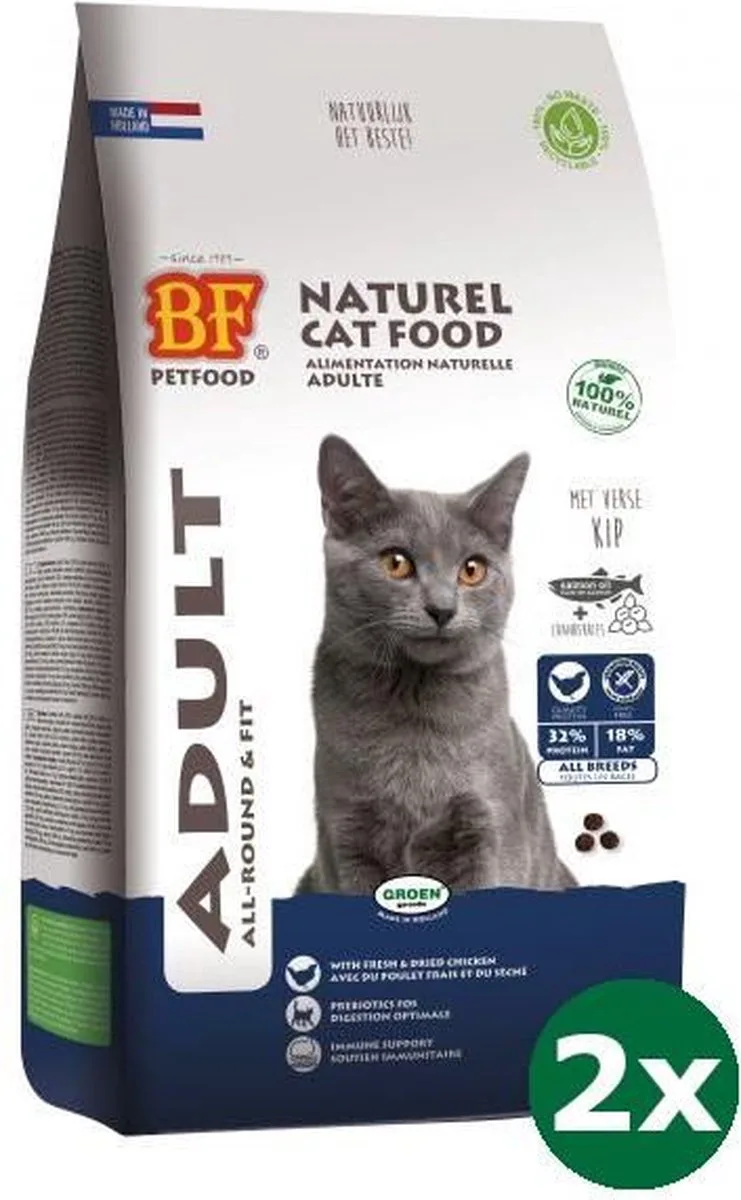 premium quality kat adult fit kattenvoer 2x 1,5 kg de Biofood – photo produit
