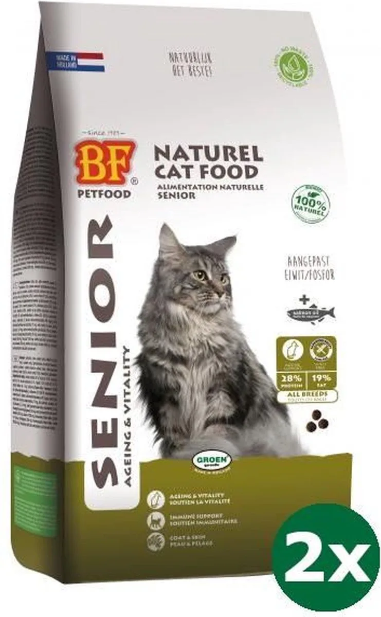 premium quality kat senior ageing kattenvoer 2x 1,5 kg by Biofood – product photo