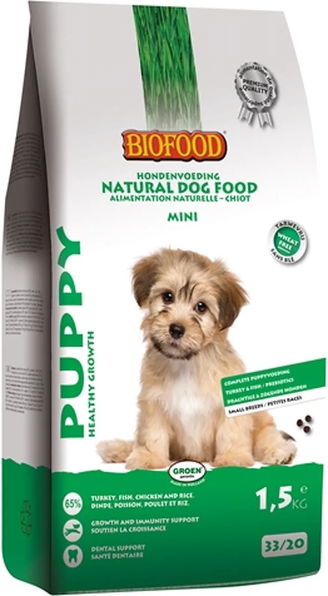 puppy small breed - 1,5 kg - 1 stuks fra Biofood – produktbillede