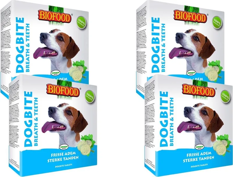 Snoepje Dogbite Tandverzorging - Hondensnacks - 4 x Naturel 55 stuks von Biofood – Produktfoto