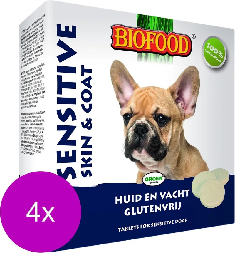 Snoepje Hypo-Allergeen - Hondensnacks - 4 x Naturel 55 stuks de Biofood – photo produit