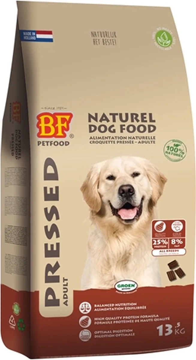 Vleesbrok Geperst - Hondenvoer - 13.5 kg de Biofood – photo produit