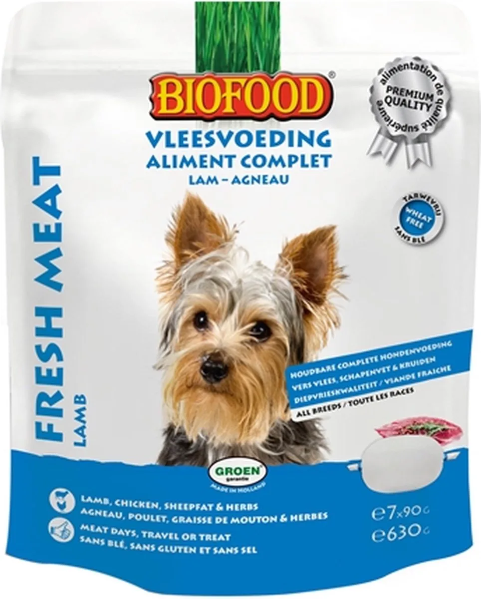 vleesvoeding lam - 630gr - 1 stuks von Biofood – Produktfoto