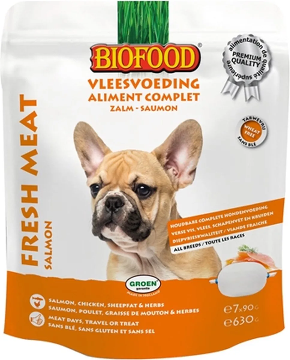 vleesvoeding zalm - 630gr - 1 stuks von Biofood – Produktfoto