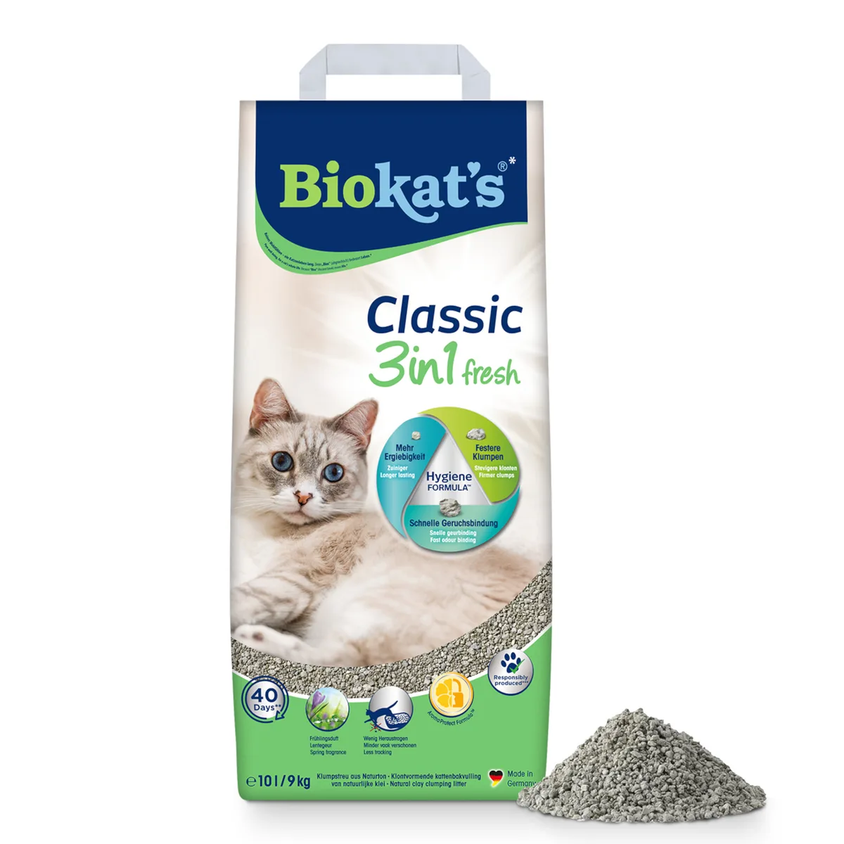 10L Classic Fresh 3in1 Biokat's Kattenbakvulling Klontvormend von Biokat's – Produktfoto