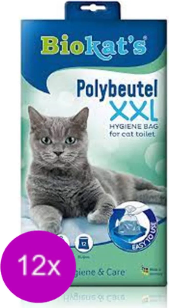 12x Biokat's Polybeutel XXL - Kattenbakzakken - 12 zakken per verpakking de Biokat's – photo produit