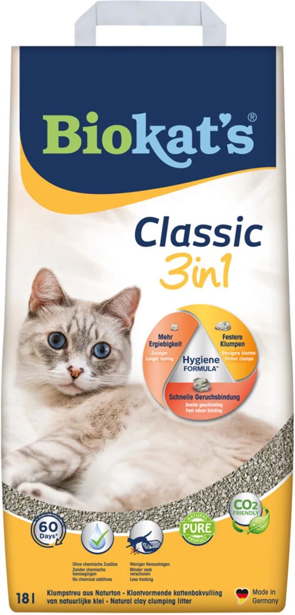 Kattenbakvulling Classic - 2 x 18 liter - Voordeelverpakking