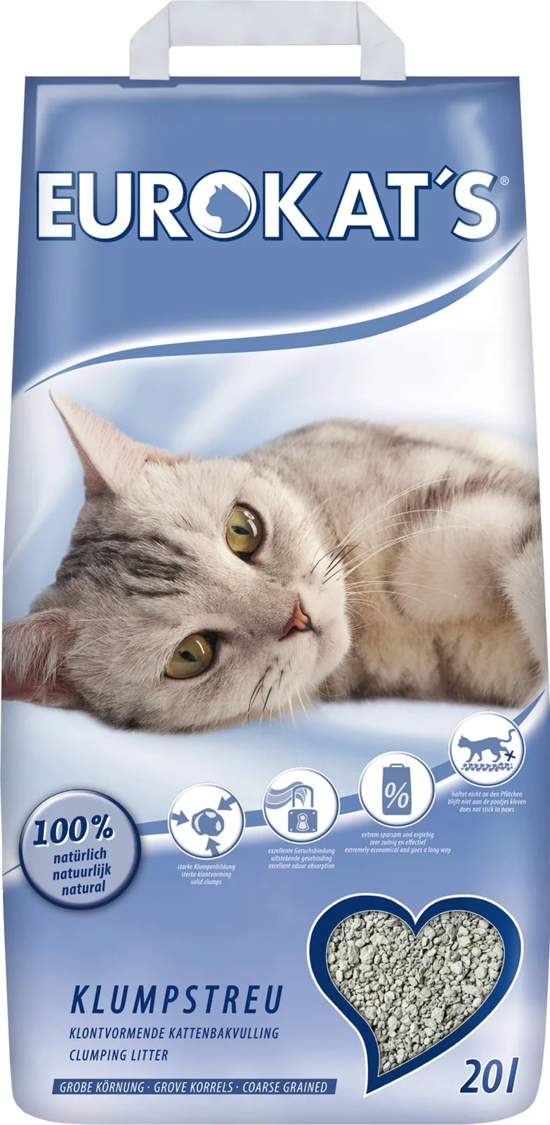 Katzenstreu Eurokat´s - 20 l van Biokat's – productfoto