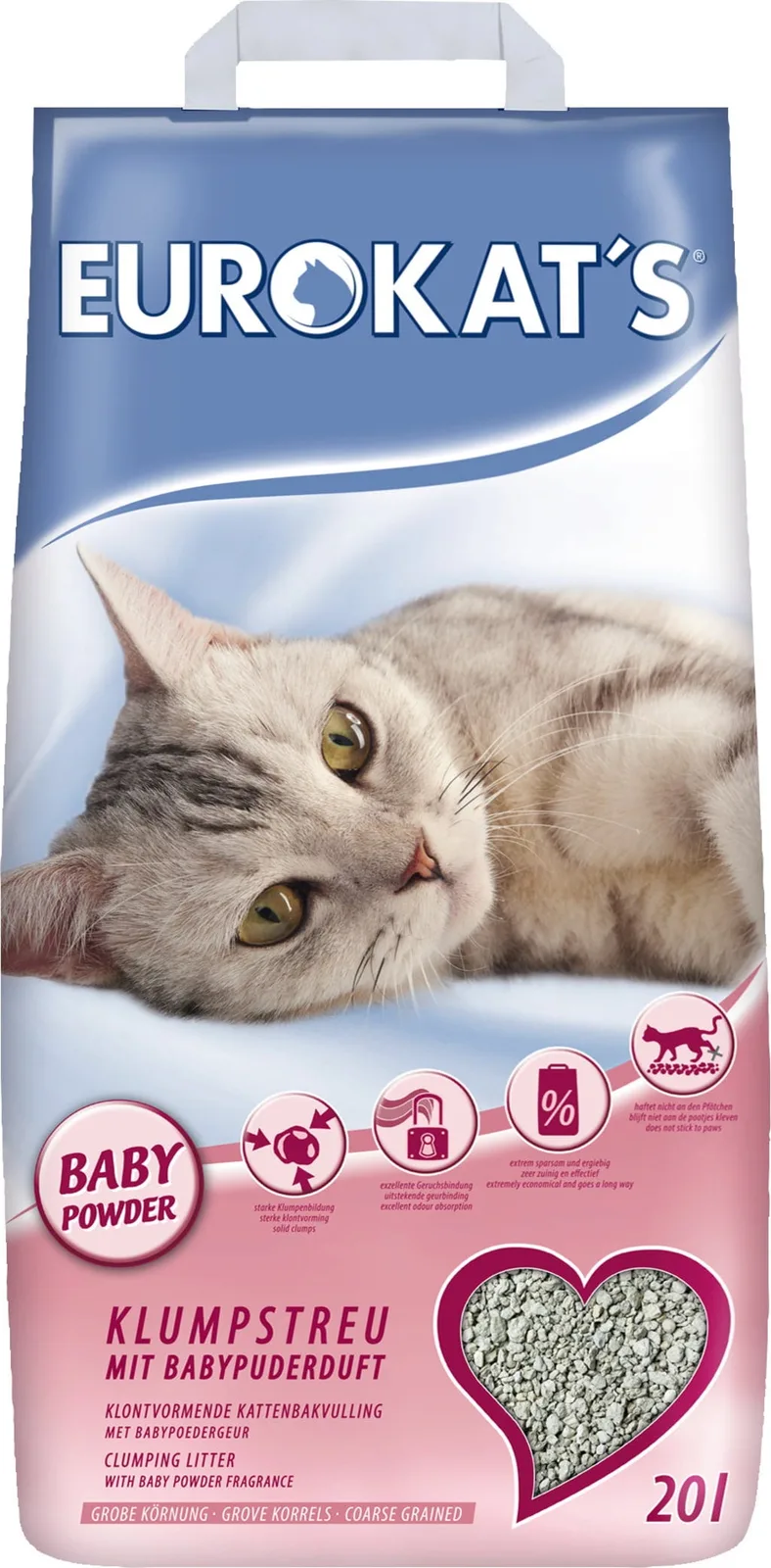 Katzenstreu Eurokat´s Babypuder - 20 l de Biokat's – photo produit