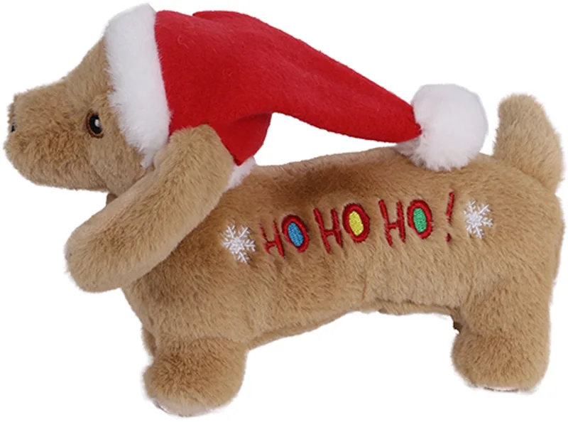 Boon hond speelgoed kerstspeelgoed hond hohoho + piep 19cm by Boony in Brown – product photo