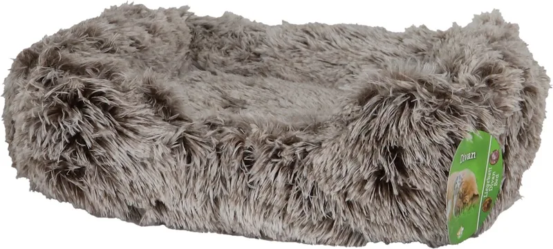 Boon Hondenmand superzacht fluffy 50x40cm arctic brown de Boony en Marron – photo produit