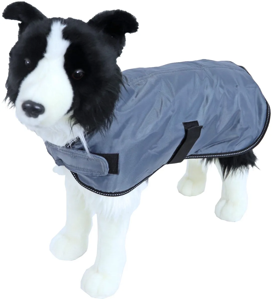 Dog Fashion Basic Hondenjas - Waterproof - Kleur: - Ruglengte: 25 cm de Boony en Gris – photo produit