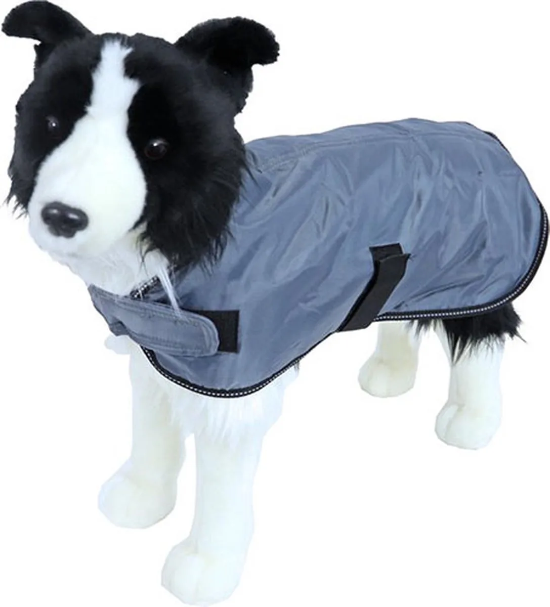 Dog Fashion - Basic Hondenjas Waterproof - Kleur: - Ruglengte: 40 cm de Boony en Gris – photo produit