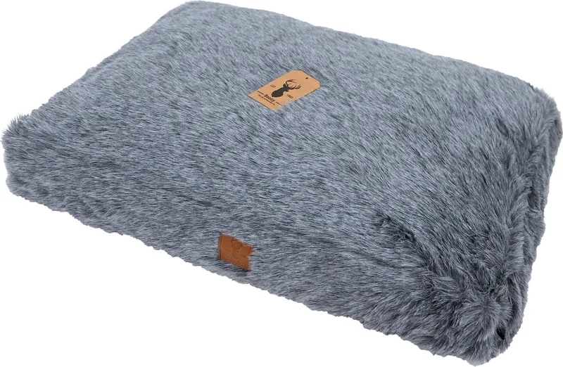 'Est 1941' - Ligkussen Badger Grey - Hondenkussen - 85x60x14 von Boony in Grau – Produktfoto