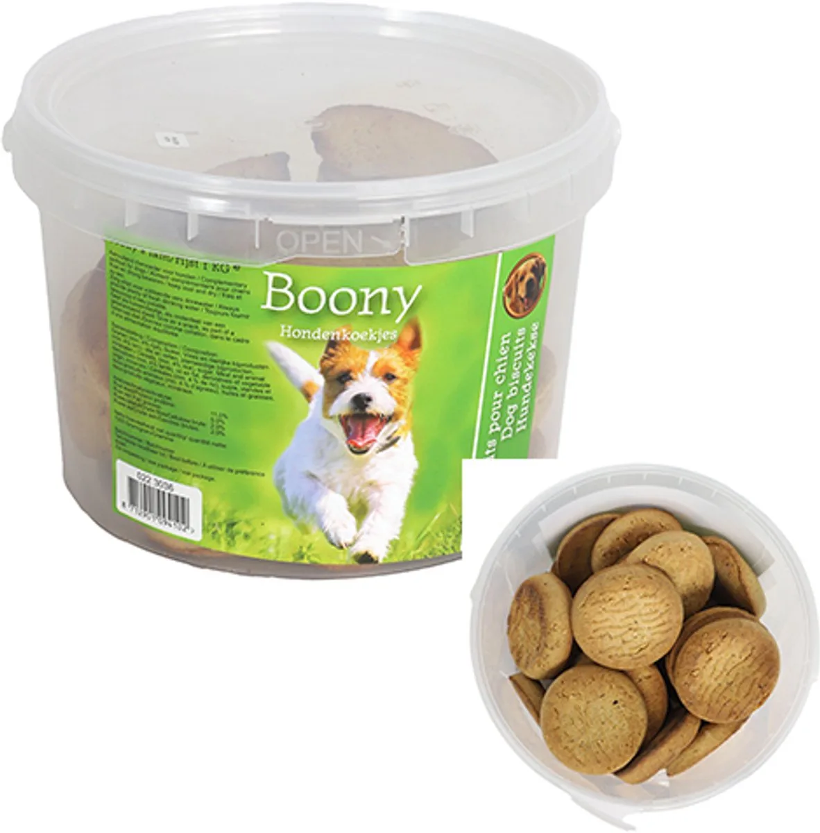 hondenkoek cooky’s lam/ rijst emmer a 1000 gram de Boony – photo produit