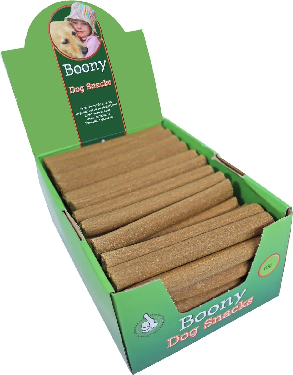 kauwstang kip, 20 cm doos van 50 stuks de Boony – photo produit