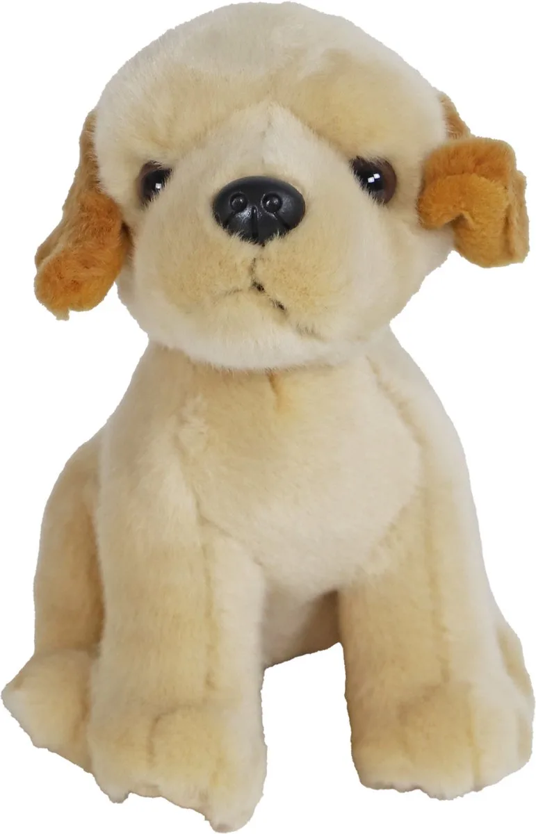 Natural Decoration - Hondenspeelgoed - labrador pluche zittend blond - 20 cm de Boony en Beige – photo produit
