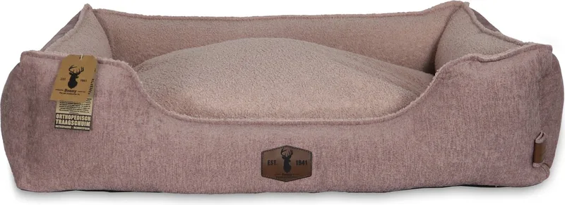 Premium Divan - Orthopedische Hondenmand - 100x78x27 cm de Boony en Misty Rose – photo produit