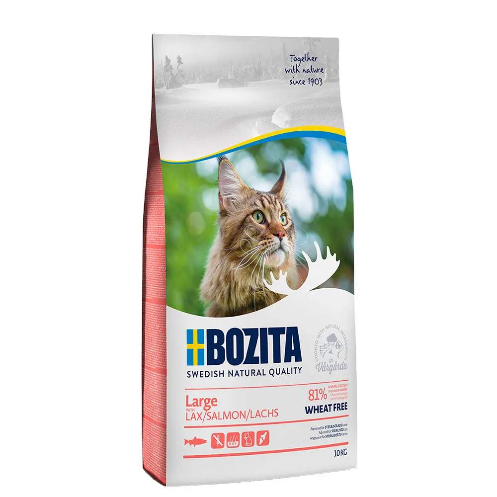 10kg Tarwevrij Large Bozita Kattenvoer de Bozita – photo produit