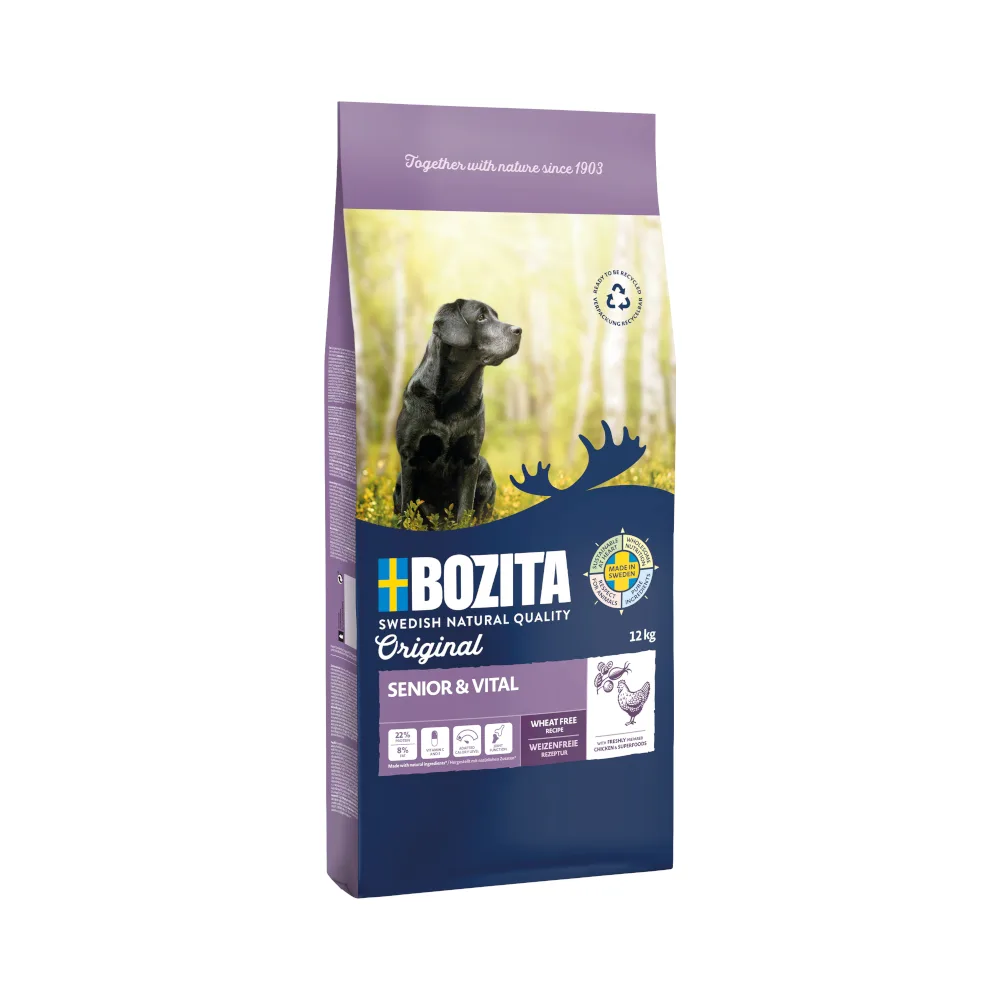 12kg Bozita Original Senior & Vital Kip Hondenvoer Droog van Bozita – productfoto