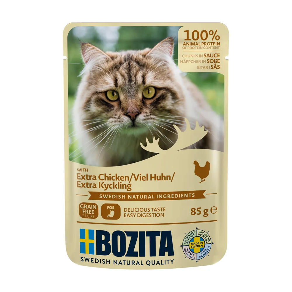 12x85g Plenty of Chicken Bozita Morsels in Sauce Pouch hondenvoer van Bozita – productfoto