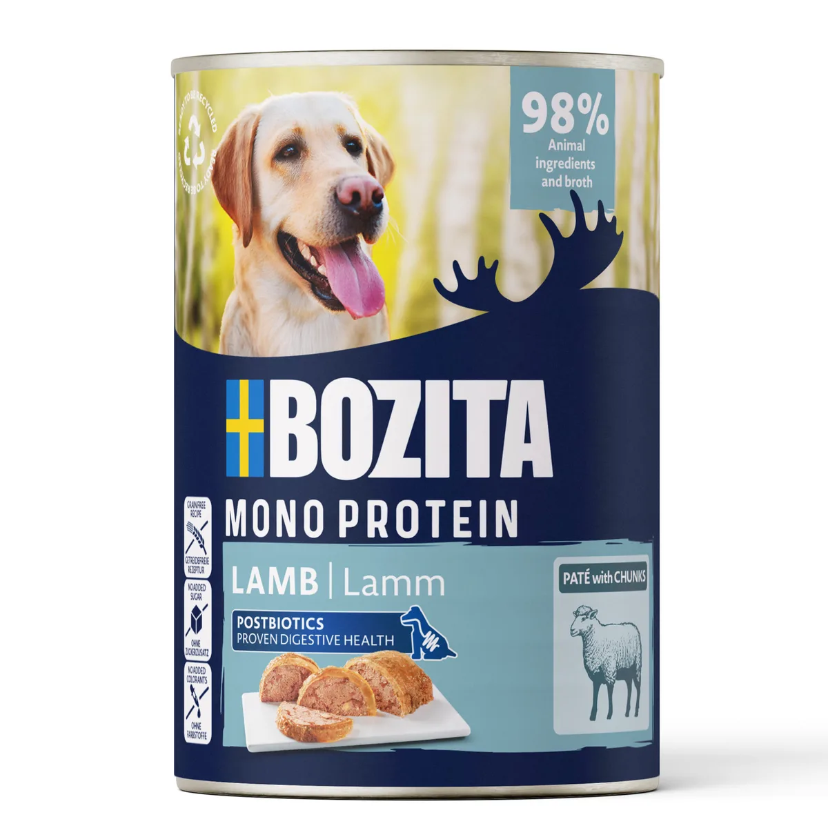 6x400g Bozita Dog Pate Lam natvoer voor honden från Bozita – produktbild