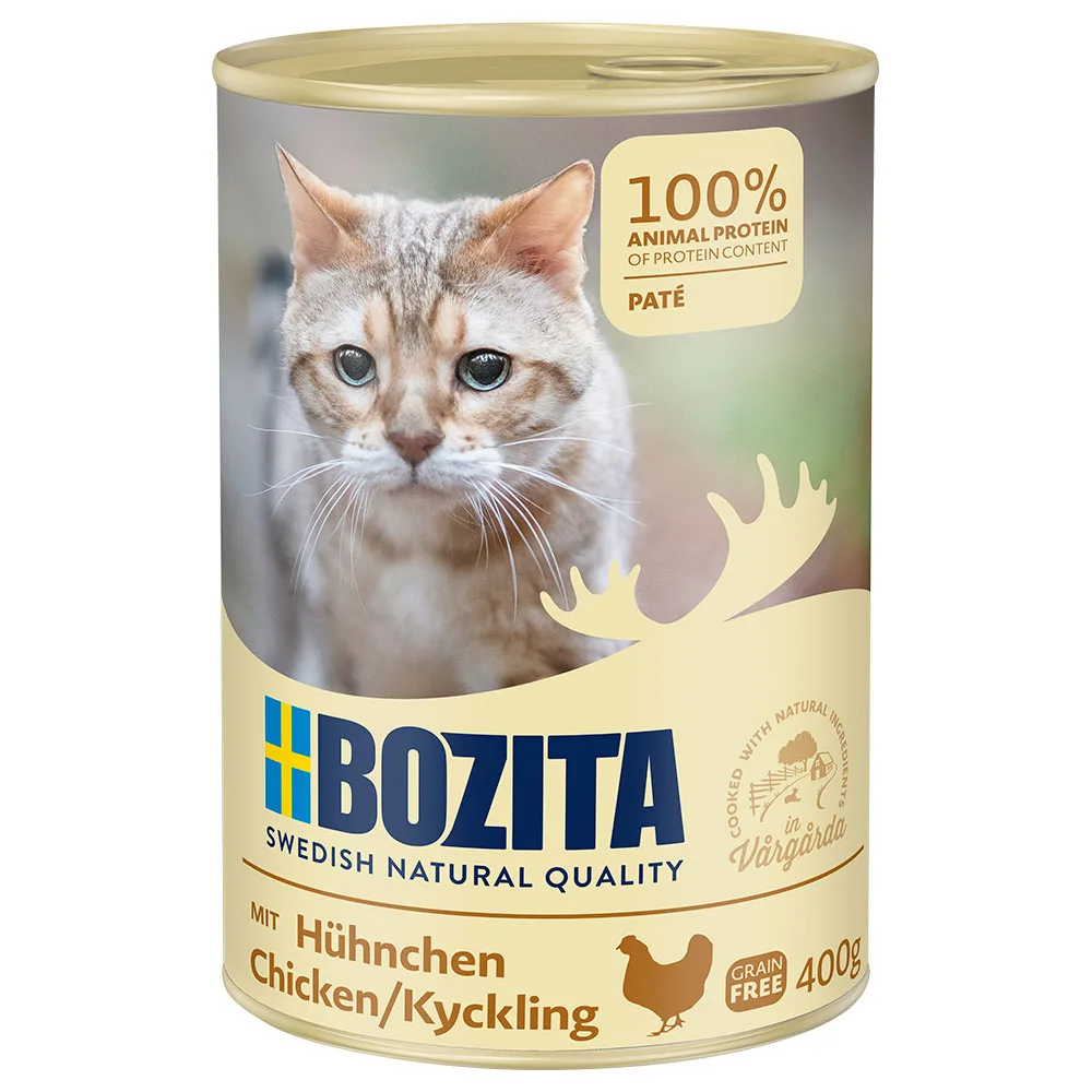 Bozita 6 x 410 g Nat Kattenvoer - Kip van Bozita – productfoto