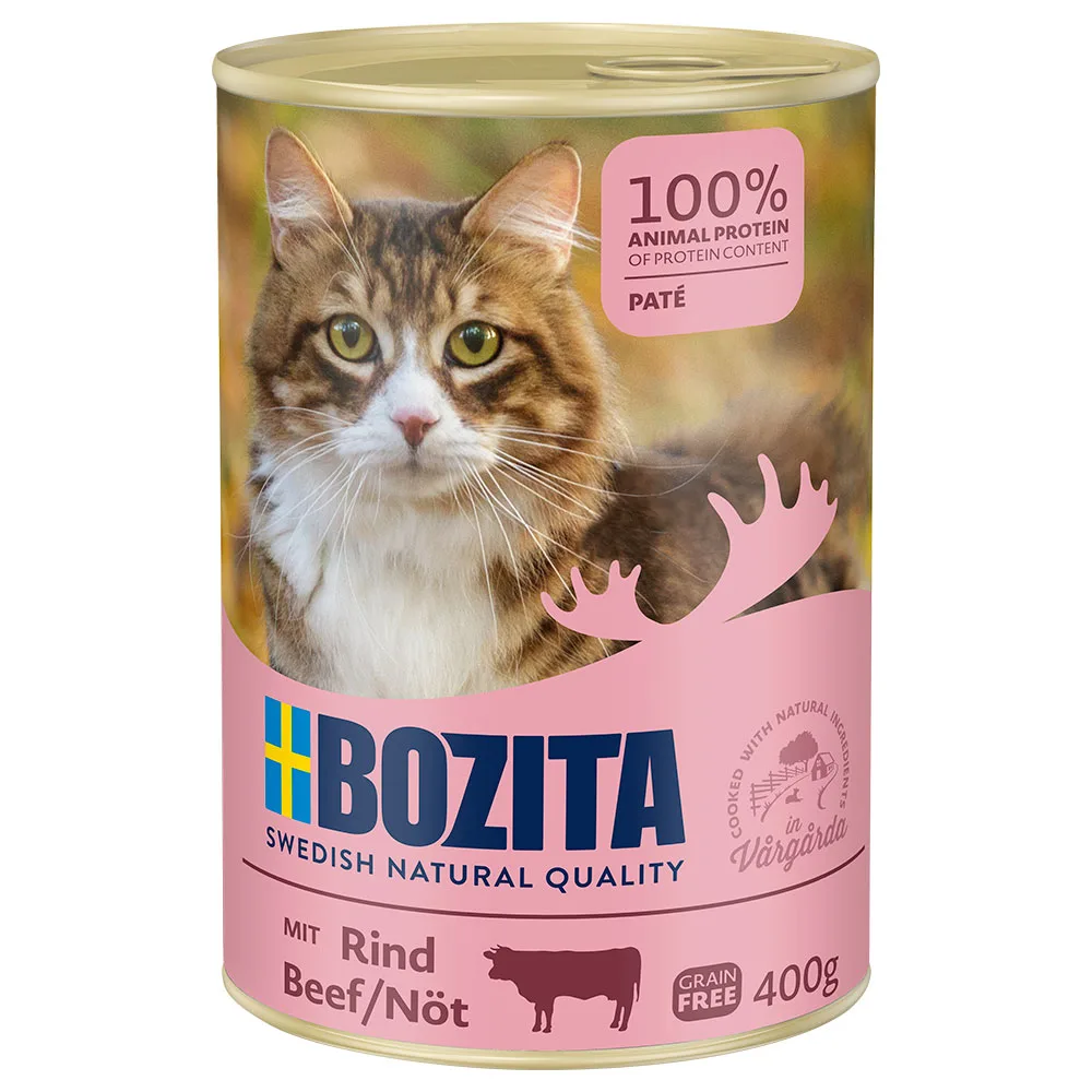 Bozita 6 x 410 g Nat Kattenvoer - Rund by Bozita – product photo