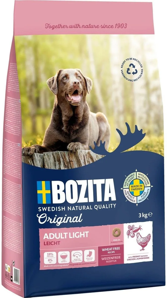 Dog Original Adult Light - 3kg de Bozita – photo produit