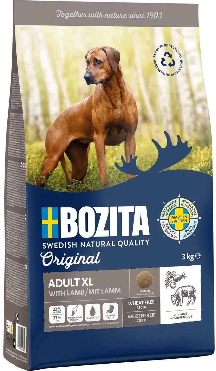 Dog Original Adult XL - 3kg de Bozita – photo produit