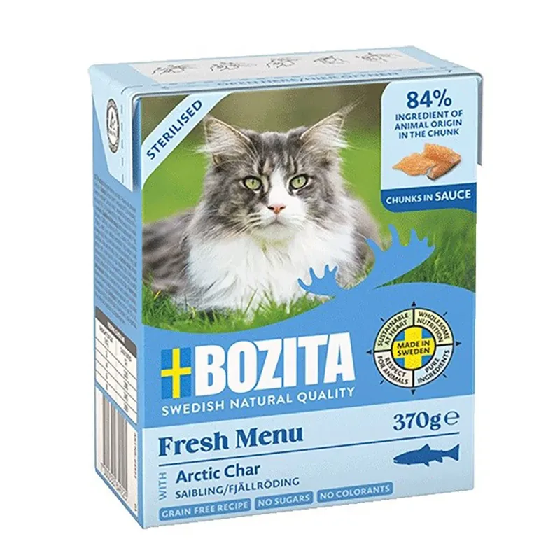 Gesteriliseerde Verse Arctische Zalm Natvoer Voor Katten 370g by Bozita – product photo