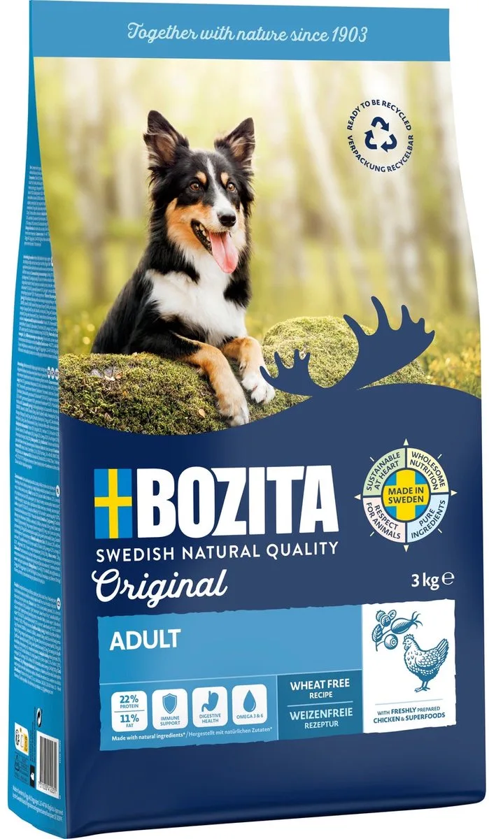 Hond Origineel Volwassen - 3kg de Bozita – photo produit