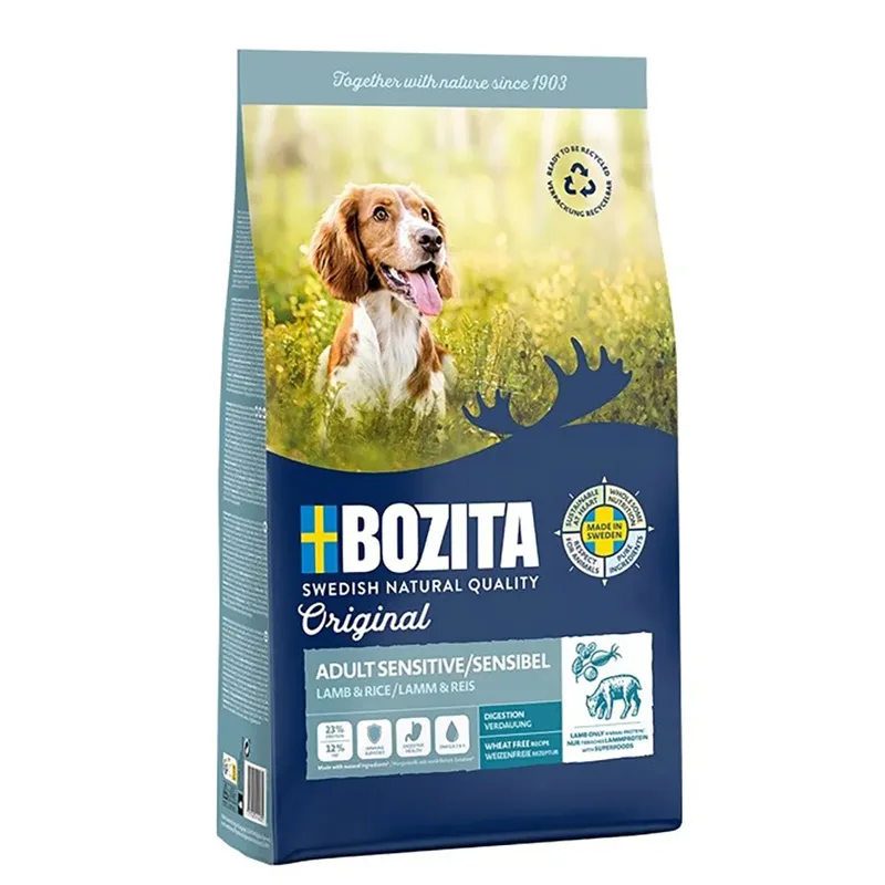 Originele Gevoelige Spijsvertering Lam En Rijst Hondenvoer 12kg by Bozita – product photo
