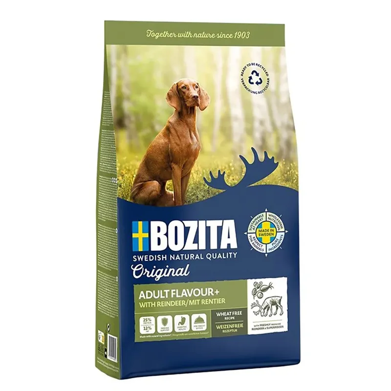 Originele Volwassen Smaak + Rendier Hondenvoer 12kg de Bozita – photo produit