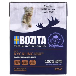 Morceaux De Viande D´élan Suédois De Qualité Naturelle Nourriture Humide Pour Chiens 370g de Bozita – photo produit 1 sur 3