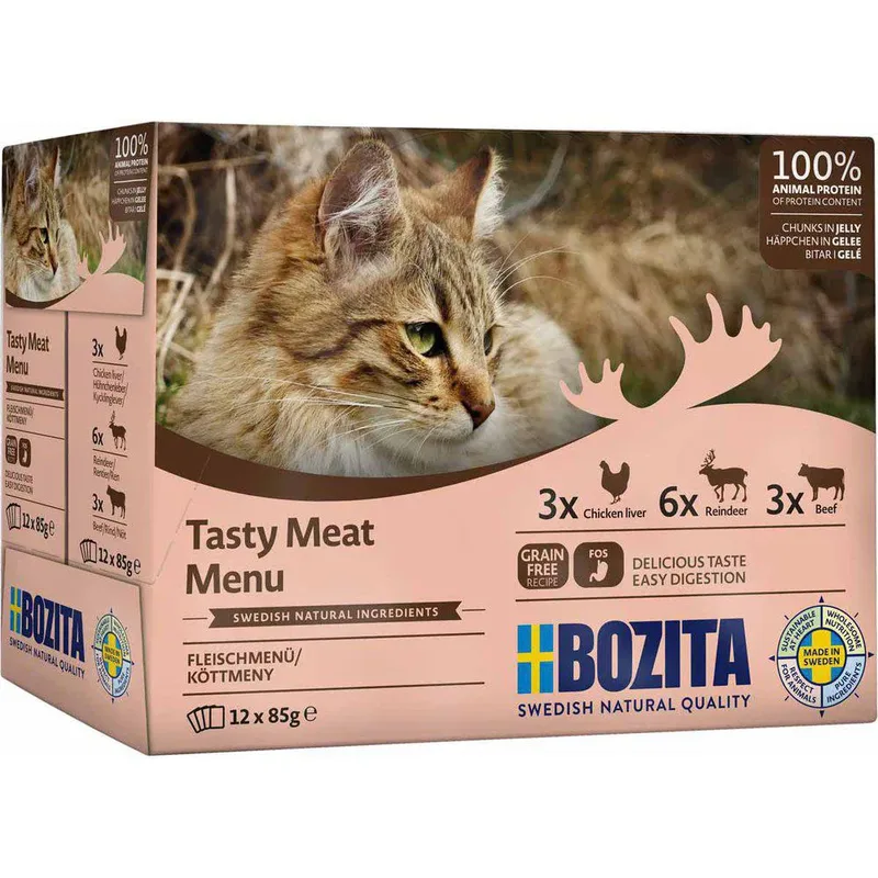 Tasty Menu Kattenvoer 12 Eenheden de Bozita – photo produit