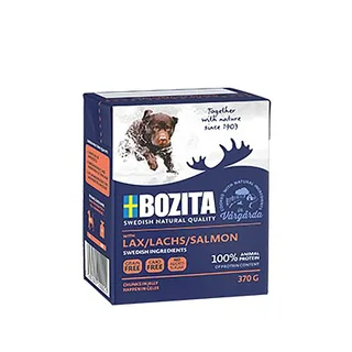 Zweedse Natuurlijke Kwaliteit Zalm Nat Hondenvoer 370g de Bozita – photo produit 1 sur 2