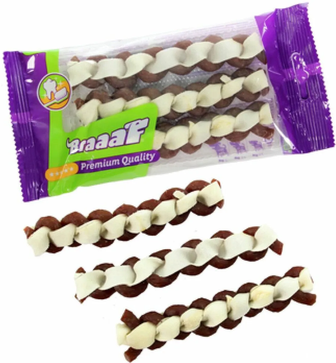 4x Braaaf Twister Double 12 cm 3 stuks van Braaaf – productfoto