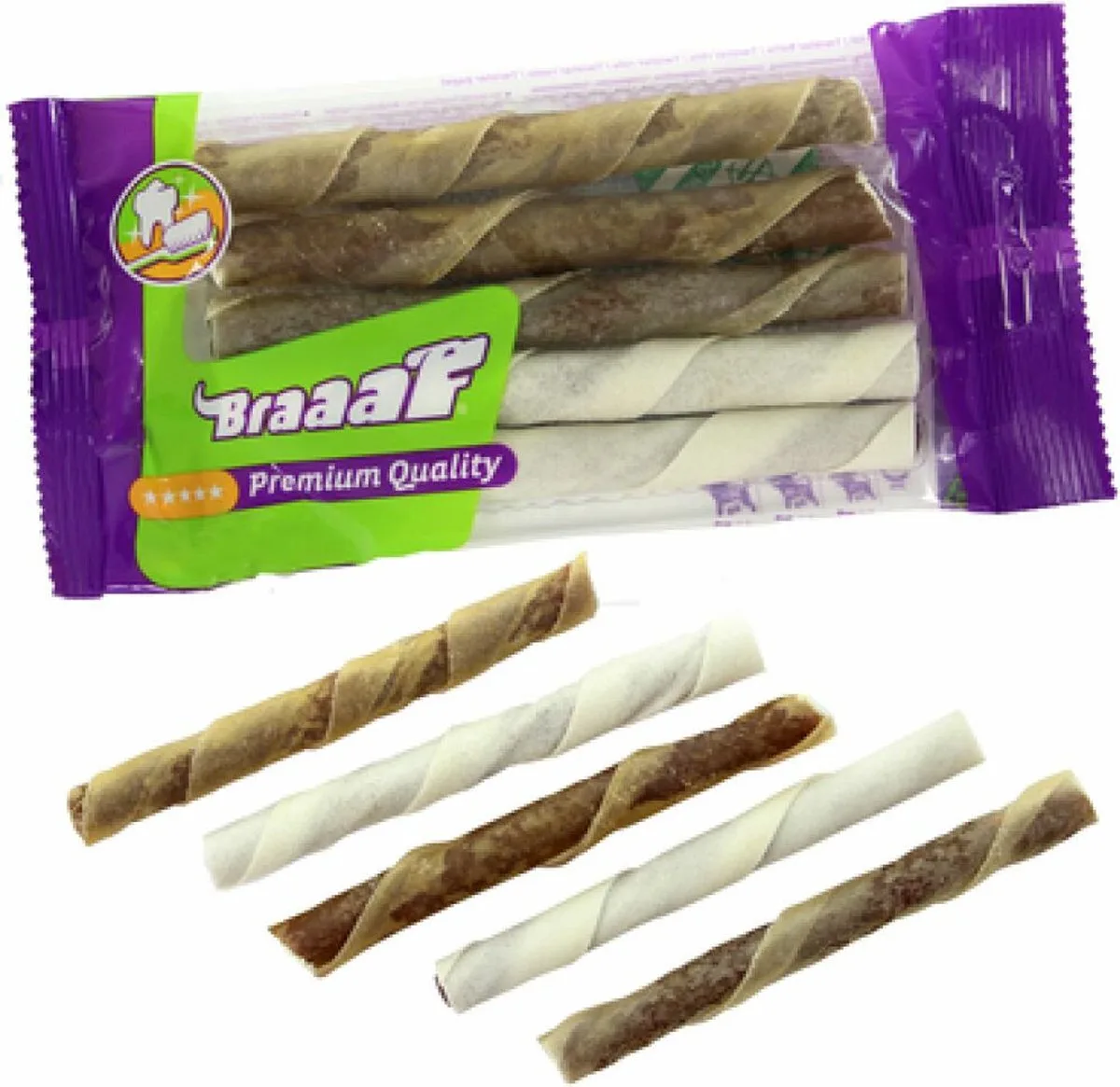 4x Braaaf Twister Rolls 14 cm 5 stuks van Braaaf – productfoto
