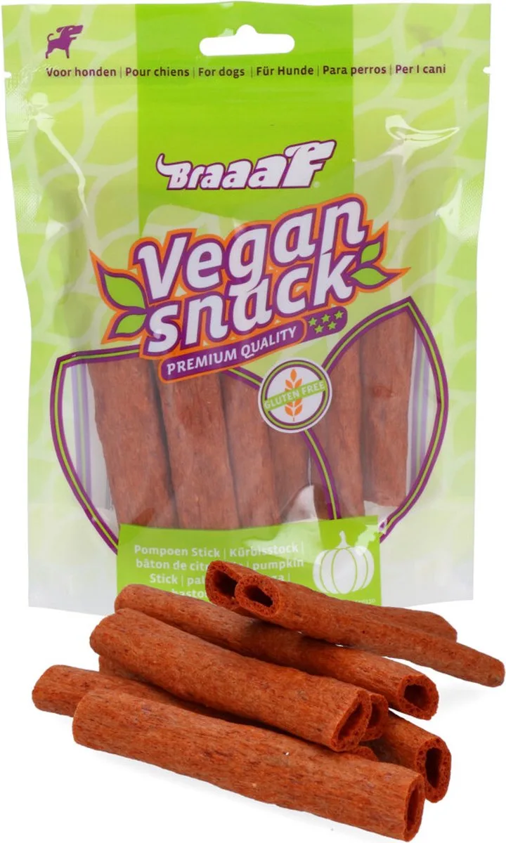 6x Braaaf Pompoen Sticks 12 cm 80 gr de Braaaf – photo produit