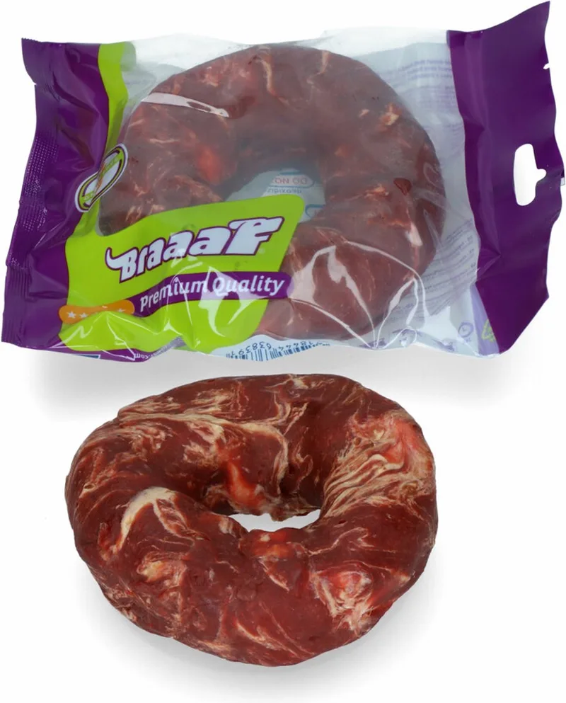 Hondensnack Donut Rund & Vis 10-12 cm - 115 gr by Braaaf – product photo