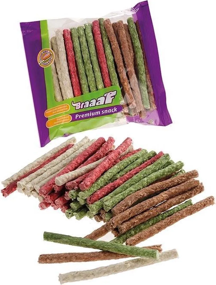 Munchy Sticks mix 50 stuks x 10 van Braaaf – productfoto